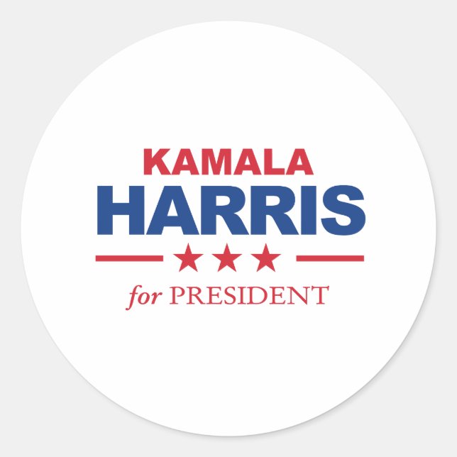 Adesivo Kamala Harris para Presidente - (Frente)