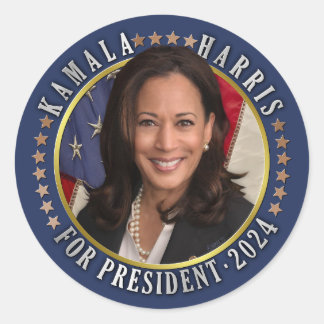 Adesivo Kamala Harris para Presidente 2024 Foto Democrata