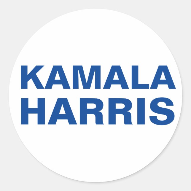 Adesivo Kamala Harris (PERSONALIZÁVEL) Stickers (Frente)