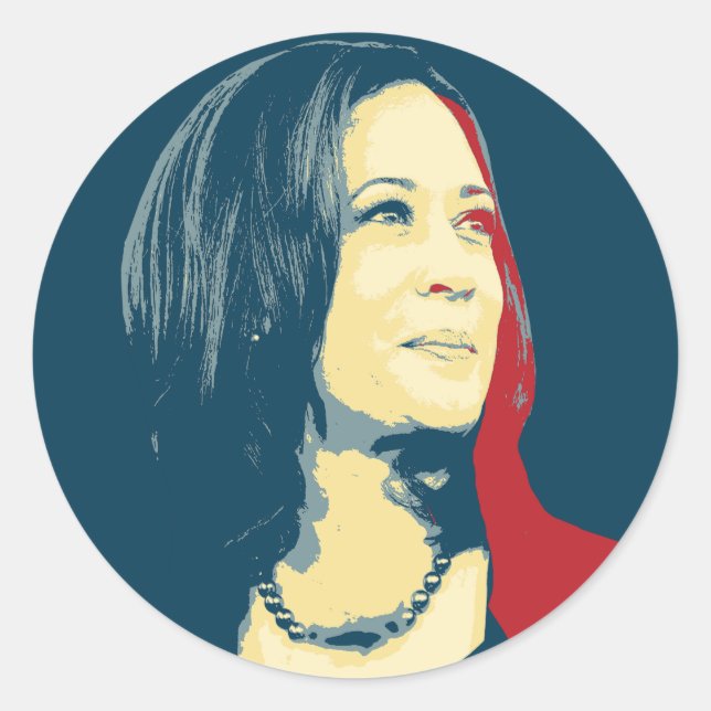 Adesivo Kamala Harris Portrait (Frente)