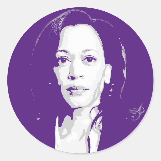 Adesivo Kamala Harris Portrait (Frente)