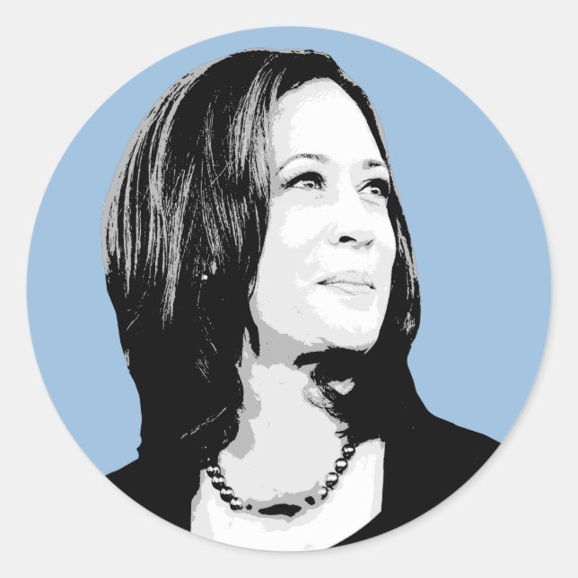 Adesivo Kamala Harris Portrait (Frente)