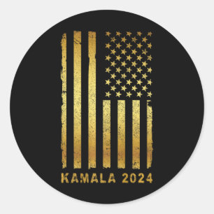 Adesivo Kamala Harris Presidente Campanha 2024 Retro Vinta