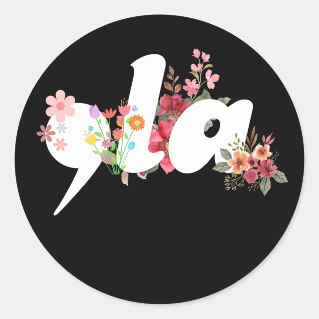 Adesivo Kamala Harris Presidente Fllowers - Comma la Flora (Frente)