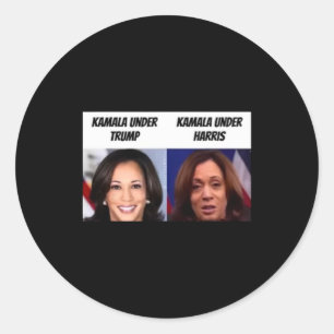 Adesivo Kamala Harris Sob Trump Funny Trump Apoiante