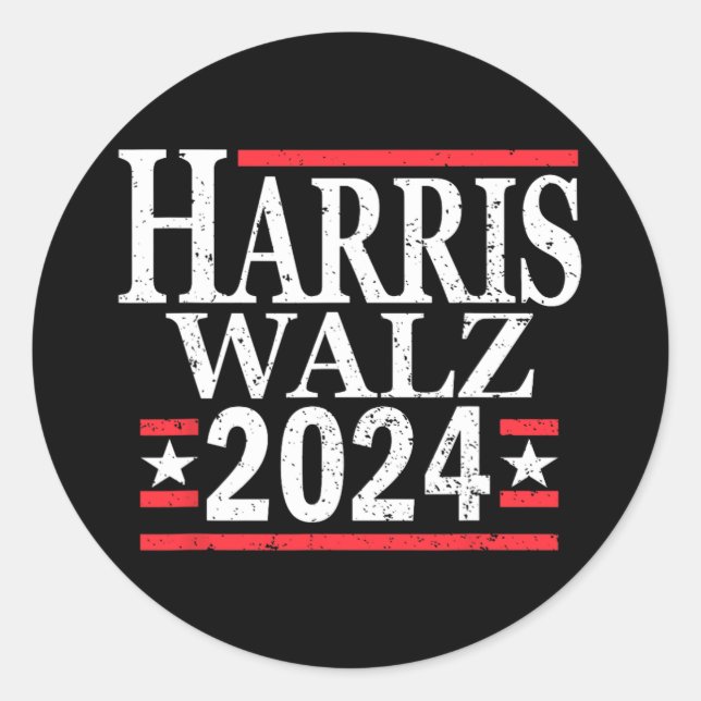 Adesivo Kamala Harris Tim Walz 2024 (Frente)