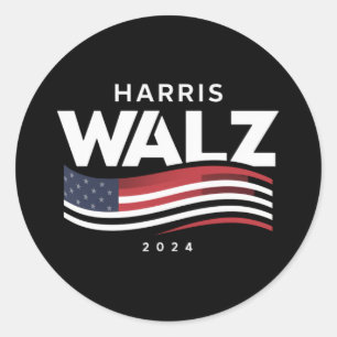 Adesivo Kamala Harris Tim Walz Valsa Eleição 2024