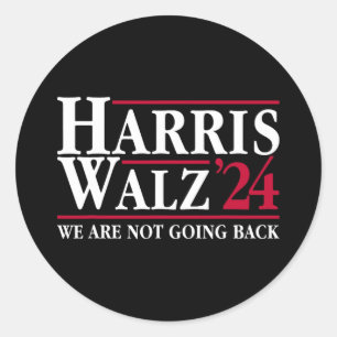 Adesivo Kamala Harris Tim Walz Vp Não Vamos Voltar!