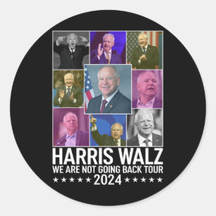 Adesivo Kamala Harris Tim Wheimer Não Voltaremos Para