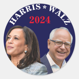 Adesivo Kamala Harris Walz Foto - Presidente Vice Fotos