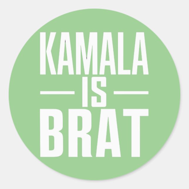 Adesivo Kamala Is Brat (Frente)
