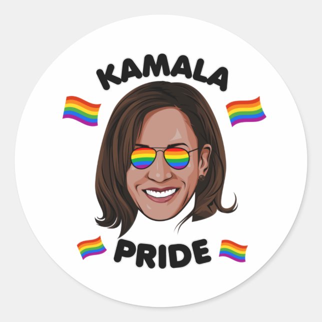 ADESIVO KAMALA ORGULHO GAY (Frente)