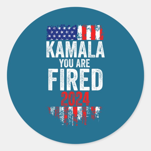 Adesivo Kamala You're Fired Funny Anti Kamala Harris Elect (Frente)