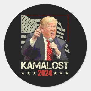 Adesivo Kamalost Kamala perdeu 2024 Trump Victory 47th Pre