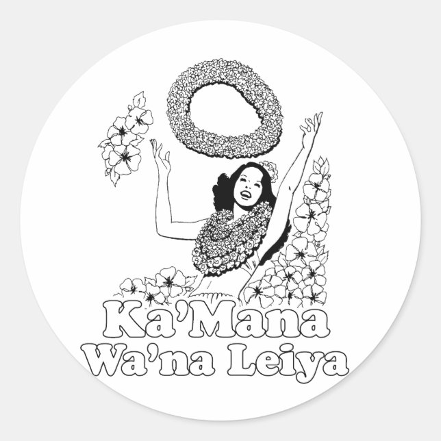 Adesivo Ka'mana Wana Lei Ya (Frente)
