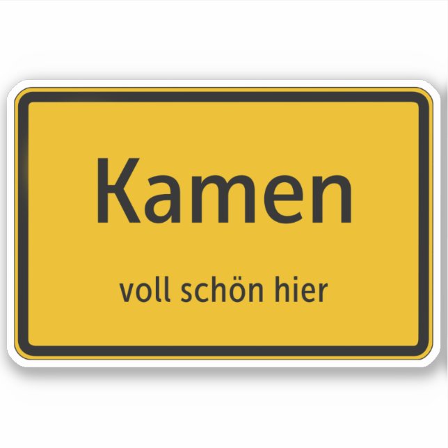 Adesivo Kamen Aufkleber Sticker Autoaufkleber (Frente)