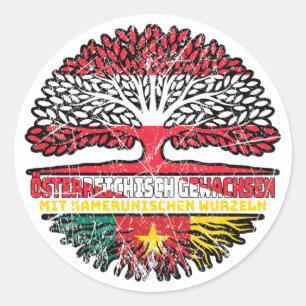 Adesivo Kamerun Kamerunisch Österreichisch Österreich Baum