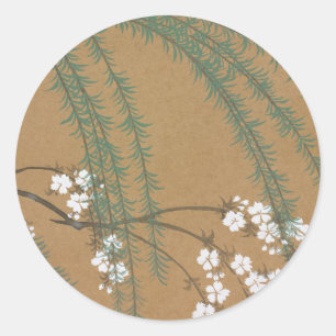 Adesivo Kamisaka Sekka japão tradicional de pintura