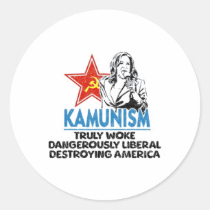 Adesivo Kammunismo Anti Kamala Vote Trump 2024 Funny Polit