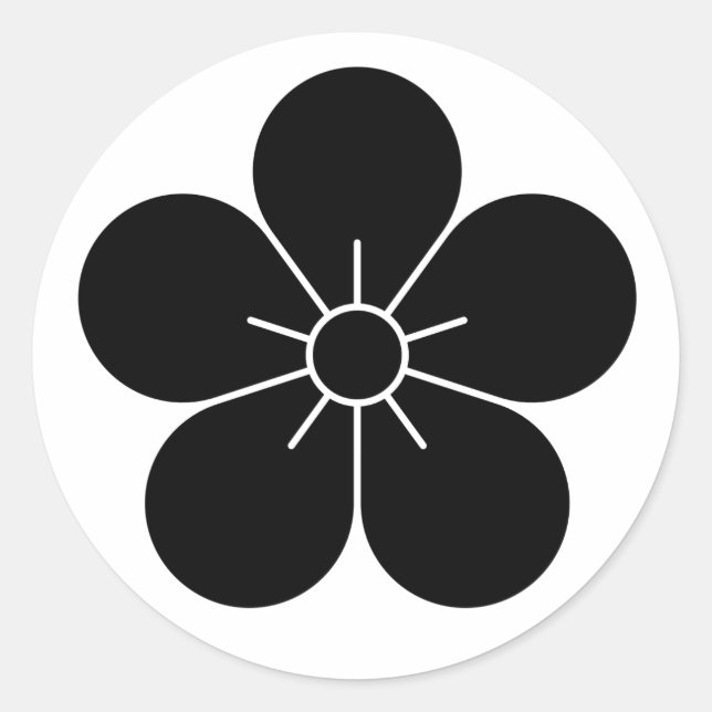 Adesivo [Kamon] Flor de ameixa (Frente)
