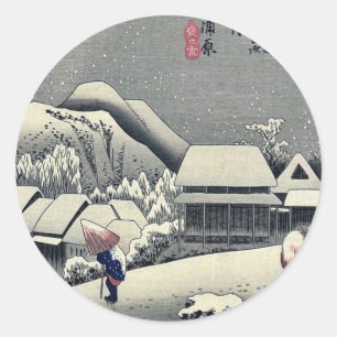 Adesivo Kanbara por Ando, Hiroshige Ukiyoe