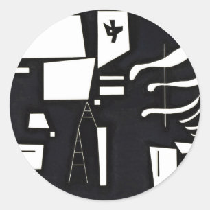 Adesivo Kandinsky - Branco, Suave e Duro