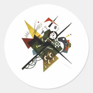 Adesivo Kandinsky em Branco II - Arte Expressionista Abstr