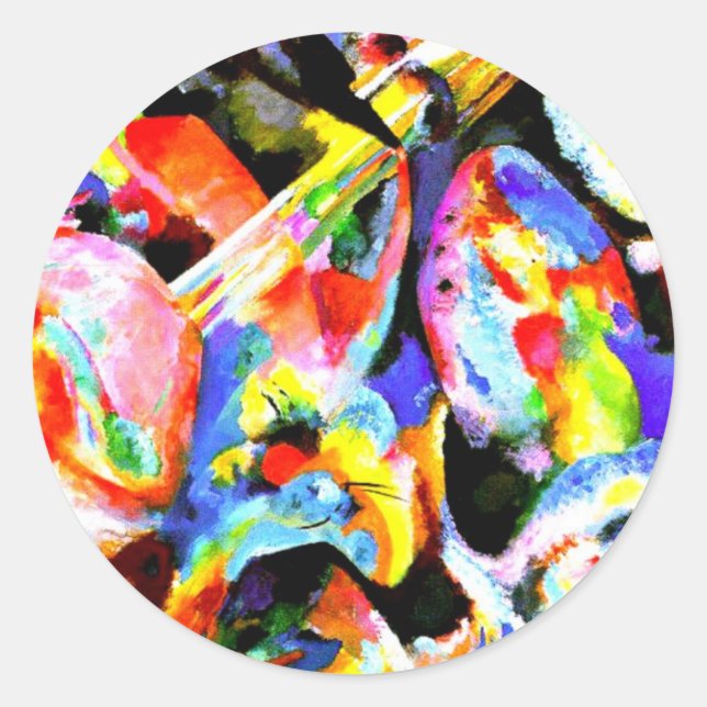 Adesivo Kandinsky - Imposição de Inundações (Frente)