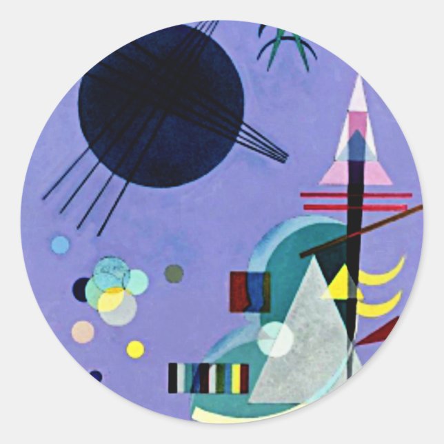 Adesivo Kandinsky - Violeta Verde (Frente)