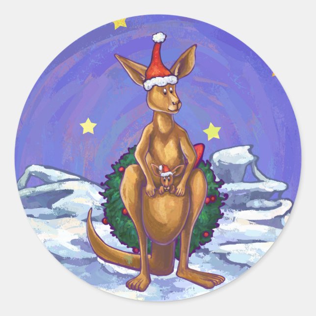 Adesivo Kangaroo Christmas StarNight (Frente)