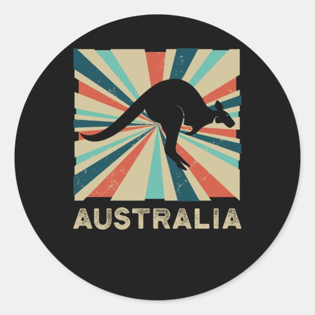 Adesivo Kangaroo da Austrália (Frente)