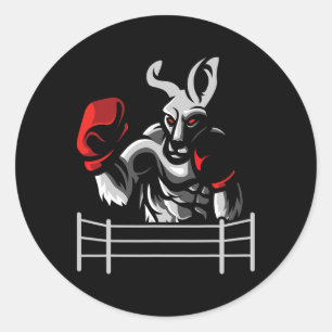 Adesivo Kangaroo - Ventilador do Kickboxer in a box