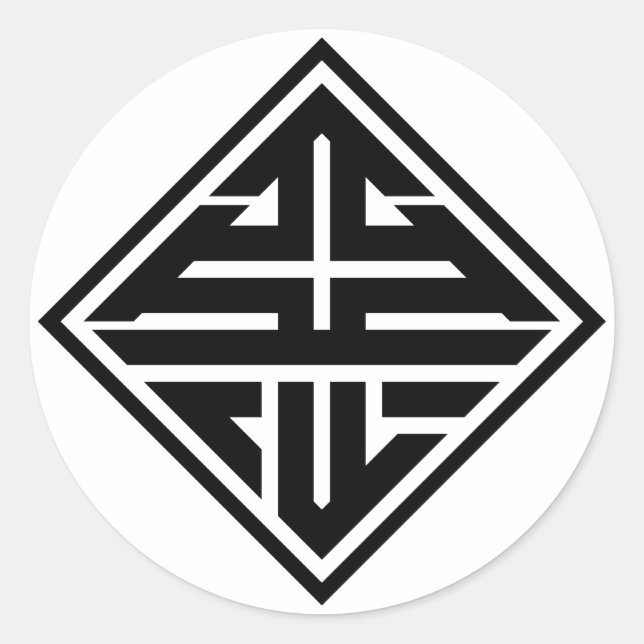 Adesivo kanji "悪" (Frente)