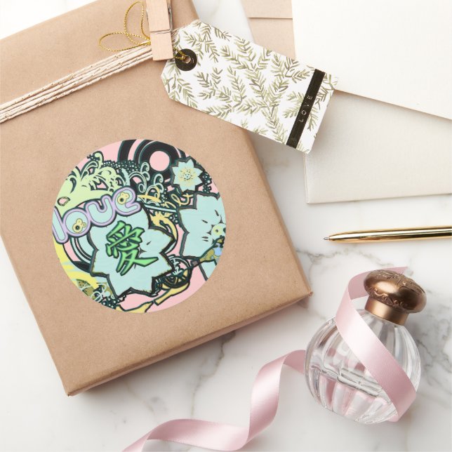 Adesivo Kanji para o Love Sticker (Presentear)