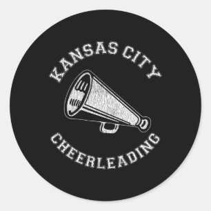 Adesivo Kansas City Cheer Angustiado Retro Anos 90 Cheerle