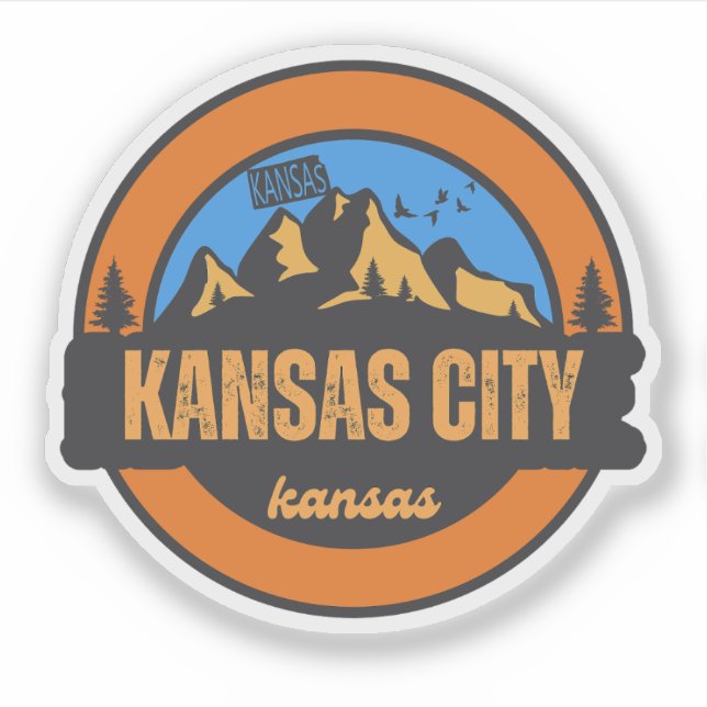 Adesivo Kansas City, Kansas (Frente)