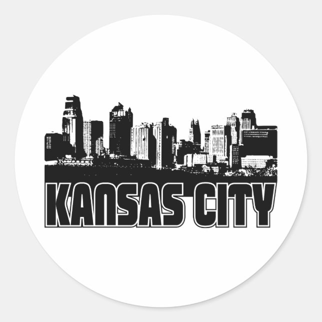 Adesivo Kansas City Skyline (Frente)