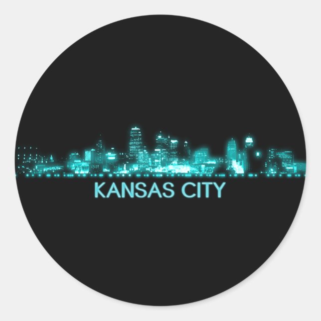 Adesivo Kansas City Skyline (Frente)