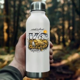 Adesivo Kansas State Sticker | Wind & Wheat Sunflower Desi