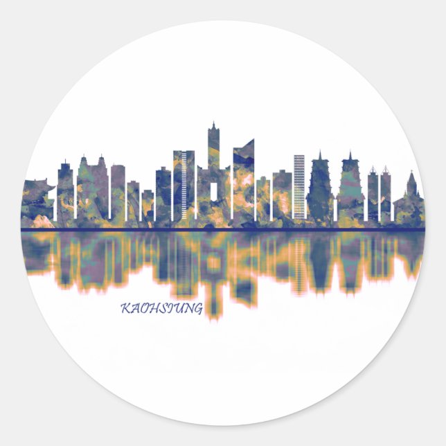 Adesivo Kaohsiung City Skyline (Frente)