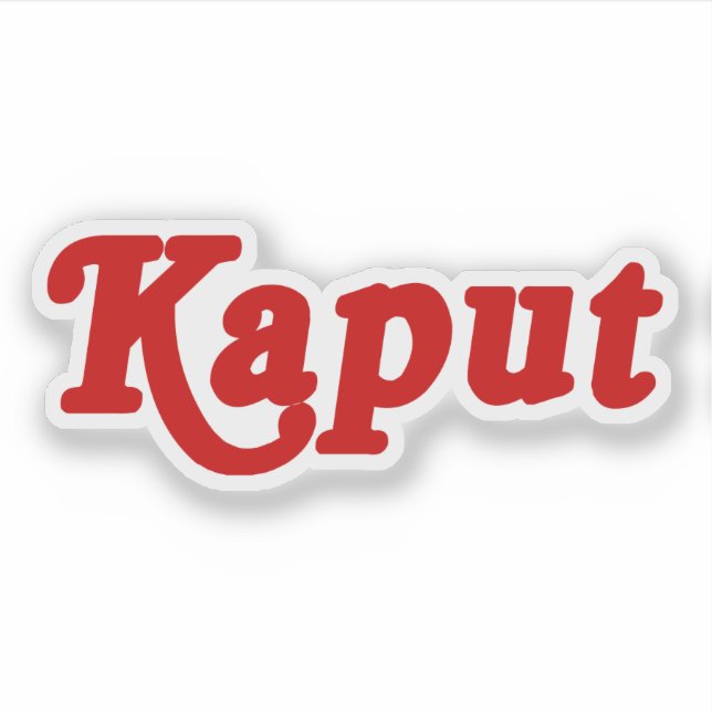 ADESIVO KAPUT ♦ NÃO TRABALHO ♦ (Frente)