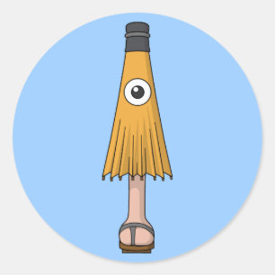 Adesivo Karakasa-obake (fantasma do guarda-chuva)