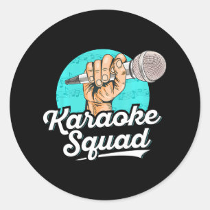 Adesivo Karaoke Squad para um cantor Karaoke