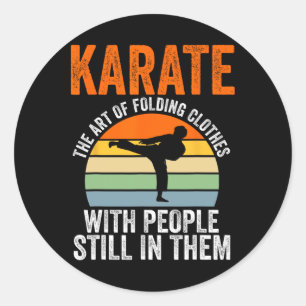 Adesivo Karate A Arte De Dobrar Roupas Com Pessoas Mart