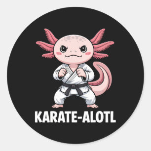 Adesivo Karate-alotl Axolotl Karate Lover Artes Marciais