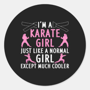 Adesivo Karate Art For Girls Mulheres Karate Black Belt Ma