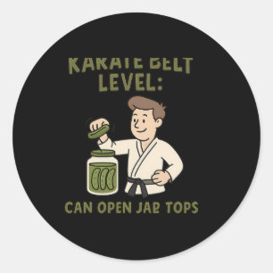 Adesivo Karate Belt Nível Pode Abrir Jar Tops Artes Marcia