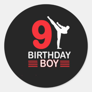 Adesivo Karate Birthday Tee Boy Gift Kids Taekwondo 1