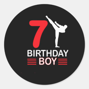 Adesivo Karate Birthday Tee Boy Gift Kids Taekwondo 5