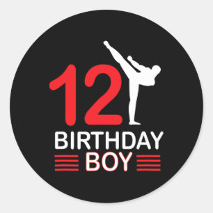 Adesivo Karate Birthday Tee Boy Gift Kids Taekwondo 6